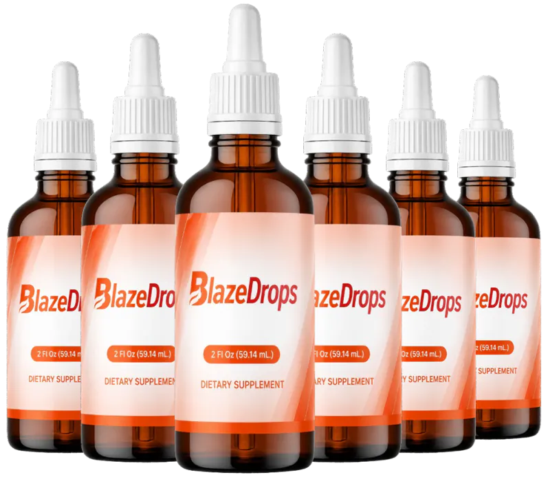 BlazeDrops     6 Bottle Package - Best Value Supplement  Loss Formula